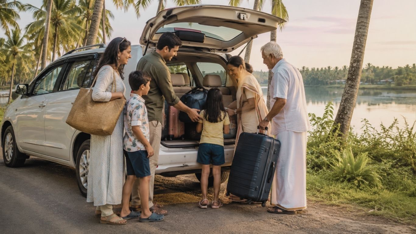 Kerala Taxi Service for Family Trips: How to Plan a Comfortable Kerala Holiday - Kerala travel blog by Go Route 7